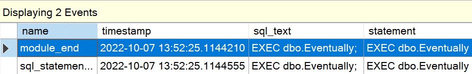 SQL Server Extended Events